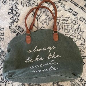 Billabong Olive Bali Bliss 'Scenic Route' Weekender Bag